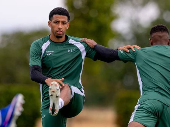 Azeem Abdulai of Hibernian during a training session ahead of the clash with KF Malisheva Hibernian Training, Football, Hibernian Training Centre, Edinburgh, Scotland, UK - 29 Jul 2026Edinburgh Hibernian Training Centre Scotland United Kingdom EDITORIAL USE ONLY No use with unauthorised audio, video, data, fixture lists, club league logos or live services. Online in-match use limited to 120 images, no video emulation. No use in betting, games or single club league player publications.  Copyright: xAlanxRennie Shutterstockx 17016053ai