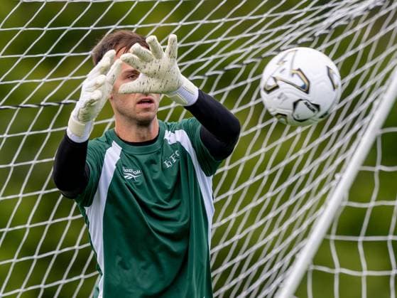 Raphael Sallinger of Hibernian during a training session ahead of the clash with KF Malisheva Hibernian Training, Football, Hibernian Training Centre, Edinburgh, Scotland, UK - 29 Jul 2026Edinburgh Hibernian Training Centre Scotland United Kingdom EDITORIAL USE ONLY No use with unauthorised audio, video, data, fixture lists, club league logos or live services. Online in-match use limited to 120 images, no video emulation. No use in betting, games or single club league player publications.  Copyright: xAlanxRennie Shutterstockx 17016053bo