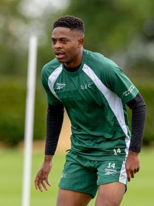 Miguel Chaiwa of Hibernian during a training session ahead of the clash with KF Malisheva Hibernian Training, Football, Hibernian Training Centre, Edinburgh, Scotland, UK - 29 Jul 2026Edinburgh Hibernian Training Centre Scotland United Kingdom EDITORIAL USE ONLY No use with unauthorised audio, video, data, fixture lists, club league logos or live services. Online in-match use limited to 120 images, no video emulation. No use in betting, games or single club league player publications.  Copyright: xAlanxRennie Shutterstockx 17016053bq