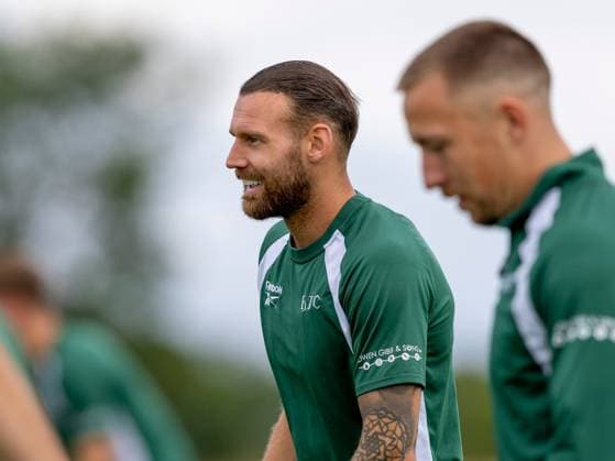 Martin Boyle of Hibernian during a training session ahead of the clash with KF Malisheva Hibernian Training, Football, Hibernian Training Centre, Edinburgh, Scotland, UK - 29 Jul 2026Edinburgh Hibernian Training Centre Scotland United Kingdom EDITORIAL USE ONLY No use with unauthorised audio, video, data, fixture lists, club league logos or live services. Online in-match use limited to 120 images, no video emulation. No use in betting, games or single club league player publications.  Copyright: xAlanxRennie Shutterstockx 17016053bf
