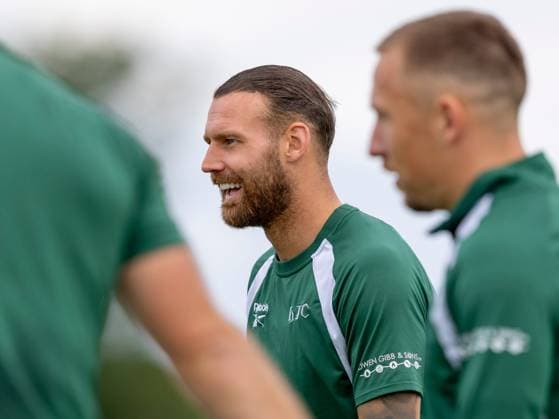 Martin Boyle of Hibernian during a training session ahead of the clash with KF Malisheva Hibernian Training, Football, Hibernian Training Centre, Edinburgh, Scotland, UK - 29 Jul 2026Edinburgh Hibernian Training Centre Scotland United Kingdom EDITORIAL USE ONLY No use with unauthorised audio, video, data, fixture lists, club league logos or live services. Online in-match use limited to 120 images, no video emulation. No use in betting, games or single club league player publications.  Copyright: xAlanxRennie Shutterstockx 17016053bg