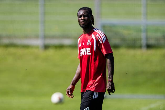 ST. JOHANN IN TIROL, AUSTRIA - JULY 29: Gideon Mensah (1. FC Koeln, 14) during a training session at trainings camp in Kitzbuehel of season 2026 27 at Koasastadion on July 29, 2026 in St. Johann in Tirol, Austria. Austria Copyright: xSteffiexWunderlx