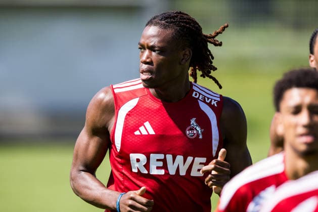 ST. JOHANN IN TIROL, AUSTRIA - JULY 29: Elias Bakatukanda (1. FC Koeln) during a training session at trainings camp in Kitzbuehel of season 2026 27 at Koasastadion on July 29, 2026 in St. Johann in Tirol, Austria. Austria Copyright: xSteffiexWunderlx