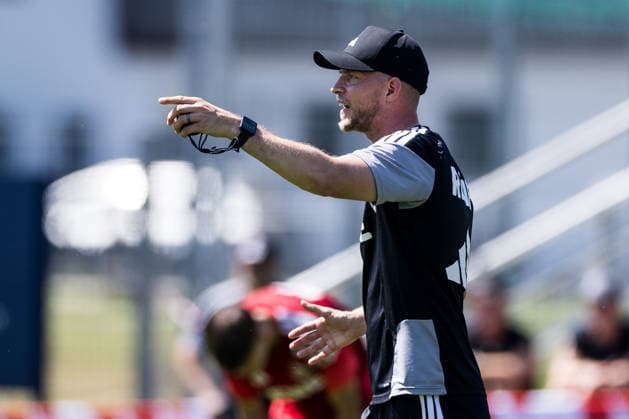 ST. JOHANN IN TIROL, AUSTRIA - JULY 29: Rene Wagner (Head Coach 1. FC Koeln) coaching during a training session at trainings camp in Kitzbuehel of season 2026 27 at Koasastadion on July 29, 2026 in St. Johann in Tirol, Austria. Austria Copyright: xSteffiexWunderlx