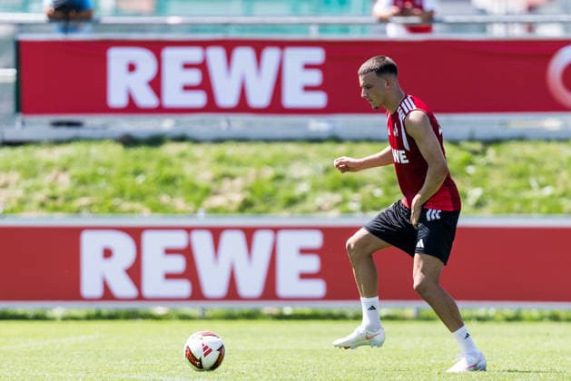 ST. JOHANN IN TIROL, AUSTRIA - JULY 29: Said El Mala (1. FC Koeln, 13) controls the ball during a training session at trainings camp in Kitzbuehel of season 2026 27 at Koasastadion on July 29, 2026 in St. Johann in Tirol, Austria. Austria Copyright: xSteffiexWunderlx
