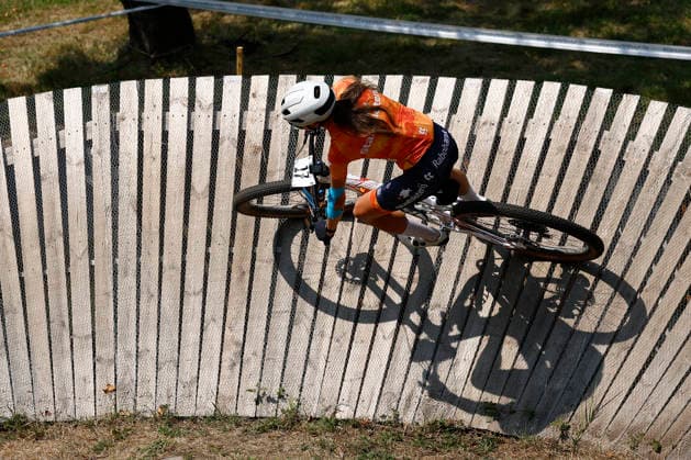 29.07.2026, Monteceneri, Monteceneri, 2026 UEC Mountain Bike European Championships: Cross Country Short Track Official Training, Mae Cabaca 17 (NED, Women U23) Monteceneri Monteceneri Ticino Switzerland *** July 29, 2026, Monteceneri, Monteceneri, 2026 UEC Mountain Bike European Championships Cross Country Short Track Official Training, Mae Cabaca 17 NED, Women s U23 Monteceneri Monteceneri Ticino Switzerland Copyright: xJustPictures.ch FrancescoxMinghettix jp-en-FrMi-_NG_0268