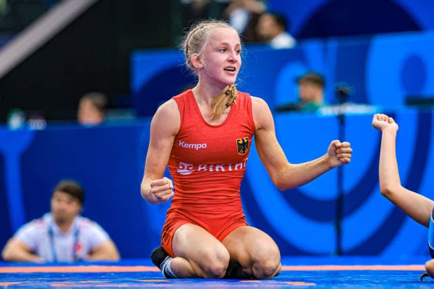 U17, U 17 Wrestling World Championships 43kg WW - Finja Viviane Strauch (GER) *** U17 Wrestling World Championships, 43 kg Open Weight: Finja Viviane Strauch (GER) Copyright: xUnitedxWorldxWrestlingx xAmirrezx UWW-U17-WC-BAKU-2026