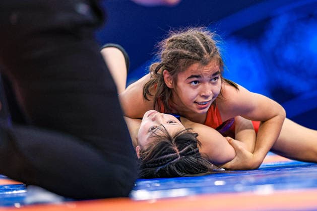 U17, U 17 Wrestling World Championships 43kg WW - Mukhlisa Masharipova (UZB) df. Sera Furuichi (JPN) *** U17 Wrestling World Championships, 43kg Open Weight: Mukhlisa Masharipova (UZB) def. Sera Furuichi (JPN) Copyright: xUnitedxWorldxWrestlingx xAmirrezx UWW-U17-WC-BAKU-2026