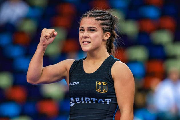 U17, U 17 Wrestling World Championships 49kg WW - Madina Bayramova (GER) *** U17 Wrestling World Championships, 49 kg, Women s Weight Class: Madina Bayramova (GER) Copyright: xUnitedxWorldxWrestlingx xAmirrezx UWW-U17-WC-BAKU-2026