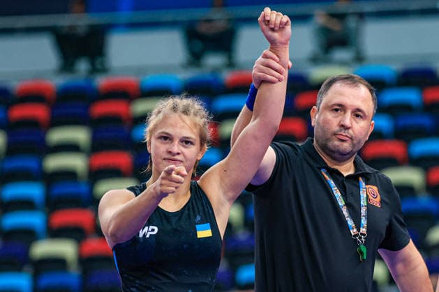 U17, U 17 Wrestling World Championships 57kg WW - Mariia Poltorak (UKR) *** U17 Wrestling World Championships, 57 kg, Women s Weight Class: Mariia Poltorak (UKR) Copyright: xUnitedxWorldxWrestlingx xAmirrezx UWW-U17-WC-BAKU-2026
