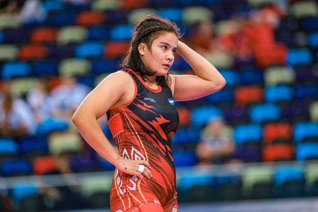U17, U 17 Wrestling World Championships 65kg WW - Shahzoda Azimova (UZB) *** U17 Wrestling World Championships, 65 kg, WW: Shahzoda Azimova (UZB) Copyright: xUnitedxWorldxWrestlingx xAmirrezx UWW-U17-WC-BAKU-2026