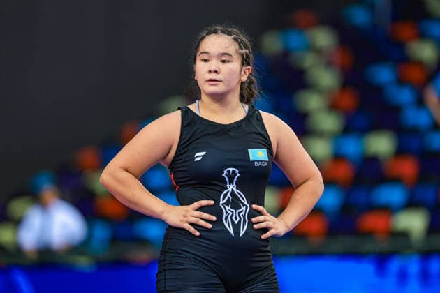 U17, U 17 Wrestling World Championships 73kg WW - Bagzhan Kurmanbay (KAZ) *** U17 Wrestling World Championships, 73 kg, WW: Bagzhan Kurmanbay (KAZ) Copyright: xUnitedxWorldxWrestlingx xAmirrezx UWW-U17-WC-BAKU-2026