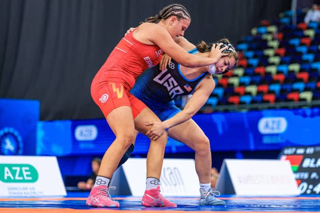 U17, U 17 Wrestling World Championships 73kg WW - Kaili Aulani Manuel (USA) df. Paula Benaixa Perez (ESP) *** U17 Wrestling World Championships, 73kg WW: Kaili Aulani Manuel (USA) def. Paula Benaixa Perez (ESP) Copyright: xUnitedxWorldxWrestlingx xAmirrezx UWW-U17-WC-BAKU-2026