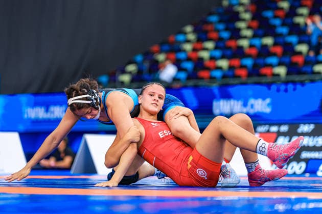 U17, U 17 Wrestling World Championships 73kg WW - Kaili Aulani Manuel (USA) df. Paula Benaixa Perez (ESP) *** U17 Wrestling World Championships, 73kg WW: Kaili Aulani Manuel (USA) def. Paula Benaixa Perez (ESP) Copyright: xUnitedxWorldxWrestlingx xAmirrezx UWW-U17-WC-BAKU-2026