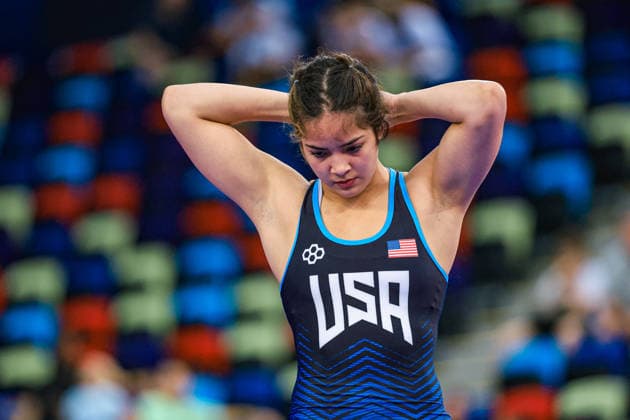 U17, U 17 Wrestling World Championships 73kg WW - Kaili Aulani Manuel (USA) *** U17 Wrestling World Championships, 73 kg WW: Kaili Aulani Manuel, USA Copyright: xUnitedxWorldxWrestlingx xAmirrezx UWW-U17-WC-BAKU-2026