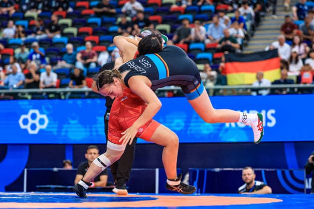 U17, U 17 Wrestling World Championships 73kg WW - Lyra Lederer (GER) df. Tsukasa Komada (JPN) *** U17 Wrestling World Championships, 73 kg WW: Lyra Lederer (GER) def. Tsukasa Komada (JPN) Copyright: xUnitedxWorldxWrestlingx xAmirrezx UWW-U17-WC-BAKU-2026