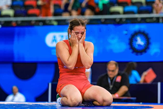 U17, U 17 Wrestling World Championships 73kg WW - Lyra Lederer (GER) *** U17 Wrestling World Championships, 73 kg, WW: Lyra Lederer (GER) Copyright: xUnitedxWorldxWrestlingx xAmirrezx UWW-U17-WC-BAKU-2026