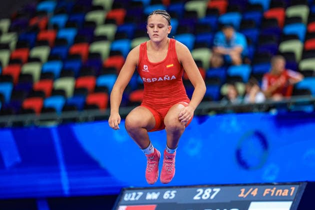 U17, U 17 Wrestling World Championships 73kg WW - Paula Benaixa Perez (ESP) *** U17 Wrestling World Championships, 73 kg, WW: Paula Benaixa Perez (ESP) Copyright: xUnitedxWorldxWrestlingx xAmirrezx UWW-U17-WC-BAKU-2026