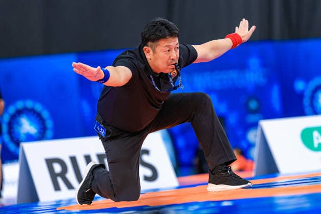U17, U 17 Wrestling World Championships Referee *** U17 Wrestling World Championships Referee Copyright: xUnitedxWorldxWrestlingx xAmirrezx UWW-U17-WC-BAKU-2026