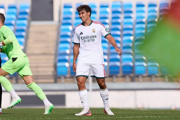 July 28, 2026, Madrid, Spain Madrid, Spain: Gonzalo Garcia of Real Madrid CF seen in action during the Real Madrid CF training session held in collaboration with CD Leganes at Alfredo Di Stefano stadium. Final score; Real Madrid CF 4:1 CD Leganes.Real Madrid CF held a training session with CD Leganes at Alfredo Di Stefano Stadium in Madrid, Spain. Final score: Real Madrid CF 4:1 CD Leganes FOOTBALL: Real Madrid CF Training Session Held In Collaboration With CD Leganes In Madrid, Spain - 28 07 2026  - ZUMAs197 20260728_aaa_s197_352 Copyright: xFedericoxTitonex