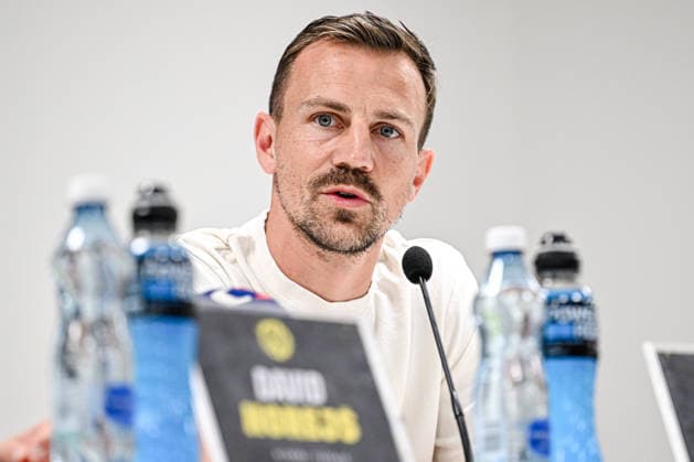 press conference, PK, Pressekonferenz held by FC Hradec Kralove ahead of the second leg of the Europa League second qualifying round between FC Hradec Kralove and Tromso IL, Hradec Kralove, July 29, 2026.Captain Vladimir Darida. (CTKxPhoto DavidxTanecek) CTKPhotoP2026072904649  CTKPhotoP2026072904649