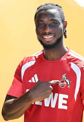 29.07.2026, xophax, Fussball 1.Bundesliga, 1.FC Koeln Trainingslager . Mannschaft des 1.FC Köln in Kitzbühel .Training in Sankt Johann. Gideon Mensah ( 1.FC Köln ) Kitzbühel *** July 29, 2026, xophax, Soccer, Bundesliga 1, 1. FC Köln Training Camp: 1. FC Köln Team in Kitzbühel; Training in Sankt Johann; Gideon Mensah; 1. FC Köln; Kitzbühel