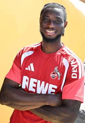 29.07.2026, xophax, Fussball 1.Bundesliga, 1.FC Koeln Trainingslager . Mannschaft des 1.FC Köln in Kitzbühel .Training in Sankt Johann. Gideon Mensah ( 1.FC Köln ) Kitzbühel *** July 29, 2026, xophax, Soccer, Bundesliga 1, 1. FC Köln Training Camp: 1. FC Köln Team in Kitzbühel; Training in Sankt Johann; Gideon Mensah; 1. FC Köln; Kitzbühel