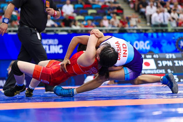 U17, U 17 Wrestling World Championships 43kg WW - Sera Furuichi (JPN) df. Diksha Diksha (IND) *** U17 Wrestling World Championships, 43kg Weight Class: Sera Furuichi (JPN) defeated Diksha Diksha (IND) by fall
