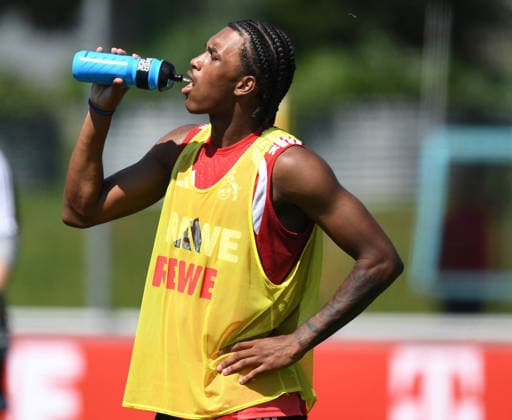 29.07.2026, xophax, Fussball 1.Bundesliga, 1.FC Koeln Trainingslager . Mannschaft des 1.FC Köln in Kitzbühel .Training in Sankt Johann. Reigan Heskey ( 1.FC Köln ) Kitzbühel *** July 29, 2026, xophax, Soccer, Bundesliga 1, 1. FC Köln Training Camp: 1. FC Köln Team in Kitzbühel; Training in Sankt Johann; Reigan Heskey; 1. FC Köln; Kitzbühel