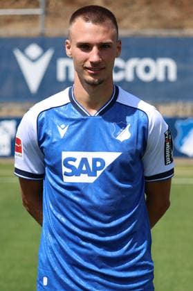 23.07.2026, xrekx, Fussball 1.Bundesliga, TSG 1899 Hoffenheim - Fototermin Saison 2026 27 v.l. Tim Lemperle (TSG Hoffenheim) (DFL DFB REGULATIONS PROHIBIT ANY USE OF PHOTOGRAPHS as IMAGE SEQUENCES and or QUASI-VIDEO) Sinsheim *** July 23, 2026, xrekx, Soccer, Bundesliga 1, TSG 1899 Hoffenheim Photo Session, 2026–27 Season, from left: Tim Lemperle, TSG Hoffenheim. DFL and DFB regulations prohibit any use of photographs as image sequences and or quasi-video. Sinsheim