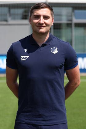 23.07.2026, xrekx, Fussball 1.Bundesliga, TSG 1899 Hoffenheim - Fototermin Saison 2026 27 v.l. Tim Knobel Spielanalyst (TSG Hoffenheim) (DFL DFB REGULATIONS PROHIBIT ANY USE OF PHOTOGRAPHS as IMAGE SEQUENCES and or QUASI-VIDEO) Sinsheim *** July 23, 2026, xrekx, Soccer, Bundesliga 1, TSG 1899 Hoffenheim Photo Op, 2026–27 Season, from left: Tim Knobel, Match Analyst, TSG Hoffenheim. DFL and DFB regulations prohibit any use of photographs as image sequences and or quasi-video. Sinsheim