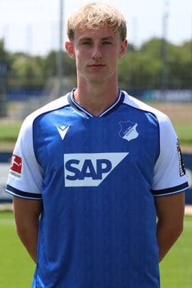 23.07.2026, xrekx, Fussball 1.Bundesliga, TSG 1899 Hoffenheim - Fototermin Saison 2026 27 v.l. Max Moerstedt (TSG Hoffenheim) (DFL DFB REGULATIONS PROHIBIT ANY USE OF PHOTOGRAPHS as IMAGE SEQUENCES and or QUASI-VIDEO) Sinsheim *** July 23, 2026, xrekx, Soccer, Bundesliga 1, TSG 1899 Hoffenheim Photo Session, 2026–27 Season, from left: Max Moerstedt, TSG Hoffenheim. DFL and DFB regulations prohibit any use of photographs as image sequences and or quasi-video. Sinsheim