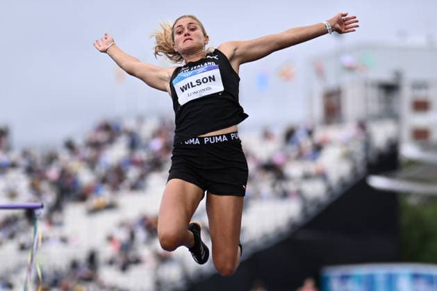 COM26 ATHLETICS, Maddie Wilson of New Zealand competes in the Women s Heptathlon Long Jump during the Glasgow 2026 Commonwealth Games at Scotstoun Stadium in Glasgow, Scotland, Wednesday, July 29, 2026. ( NO ARCHIVING, EDITORIAL USE ONLY Glasgow United Kingdom  Copyright: xJOELxCARRETTx 20260730175628692806