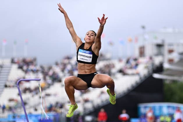 COM26 ATHLETICS, Briana Stephenson of New Zealand competes in the Women s Heptathlon Long Jump during the Glasgow 2026 Commonwealth Games at Scotstoun Stadium in Glasgow, Scotland, Wednesday, July 29, 2026. ( NO ARCHIVING, EDITORIAL USE ONLY Glasgow United Kingdom  Copyright: xJOELxCARRETTx 20260730189016109286
