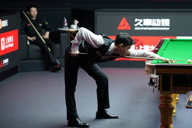 SHANGHAI, CHINA - JULY 29: Si Jiahui of China plays a shot in the second round match against Wu Yize of China on Day 3 of the 2026 Snooker Shanghai Masters on July 29, 2026 in Shanghai, China.  Copyright: xTaixChengzhex 111657087482