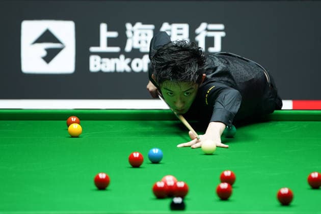 SHANGHAI, CHINA - JULY 29: Wu Yize of China plays a shot in the second round match against Si Jiahui of China on Day 3 of the 2026 Snooker Shanghai Masters on July 29, 2026 in Shanghai, China.  Copyright: xTaixChengzhex 111657087474