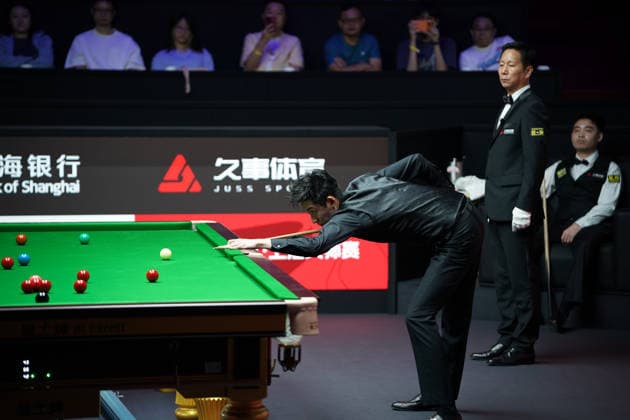 SHANGHAI, CHINA - JULY 29: Wu Yize of China plays a shot in the second round match against Si Jiahui of China on Day 3 of the 2026 Snooker Shanghai Masters on July 29, 2026 in Shanghai, China.  Copyright: xTaixChengzhex 111657087476