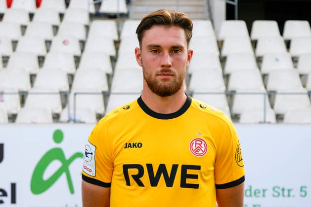 Malte Brüning; Rot-Weiss Essen; 3.Liga, Porträttermin 2026 2027 *** Malte Brüning, Rot Weiss Essen, 3rd Division, Photo Shoot 2026–2027