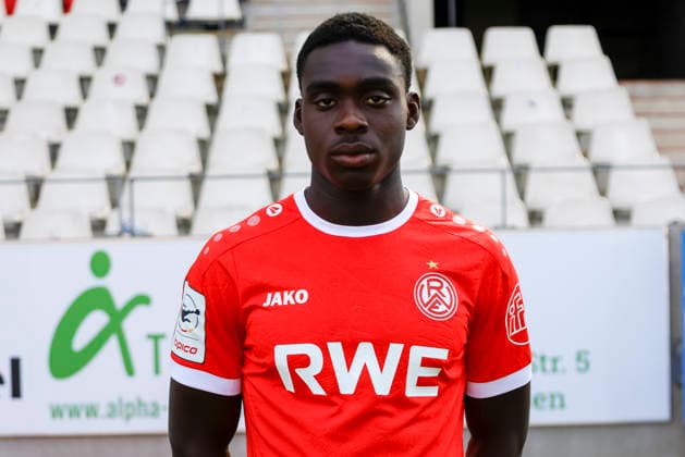 James Gnagnon; Rot-Weiss Essen; 3.Liga, Porträttermin 2026 2027 *** James Gnagnon, Rot-Weiss Essen, 3rd Division, Profile Interview 2026–2027