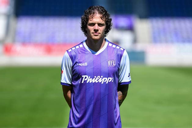 Porträttermin 2026 2027, VfL Osnabrück am 29.07.2026 an der Bremer Brücke in Osnabrück Abu Hanna Joel (VfL Osnabrück) *** Portrait Session 2026–2027, VfL Osnabrück team photo on July 29, 2026, at the Bremer Brücke in Osnabrück: Abu Hanna, Joel, Osnabrück MT