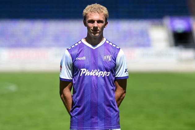 Porträttermin 2026 2027, VfL Osnabrück am 29.07.2026 an der Bremer Brücke in Osnabrück Opitz Leon (VfL Osnabrück) *** Portrait Session 2026–2027, VfL Osnabrück team photo on July 29, 2026, at the Bremer Brücke in Osnabrück, Opitz, Leon, Osnabrück MT