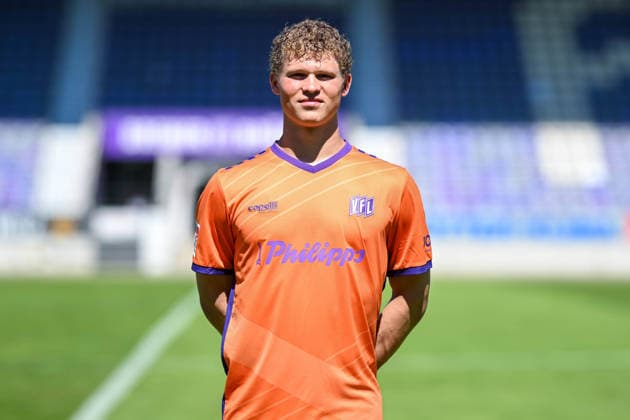 Porträttermin 2026 2027, VfL Osnabrück am 29.07.2026 an der Bremer Brücke in Osnabrück Torwart Luca Böggemann Boeggemann (VfL Osnabrück) *** Portrait Session 2026–2027, team photo at VfL Osnabrück on July 29, 2026, at the Bremer Brücke in Osnabrück; goalkeeper Luca Böggemann Boeggemann Osnabrueck MT