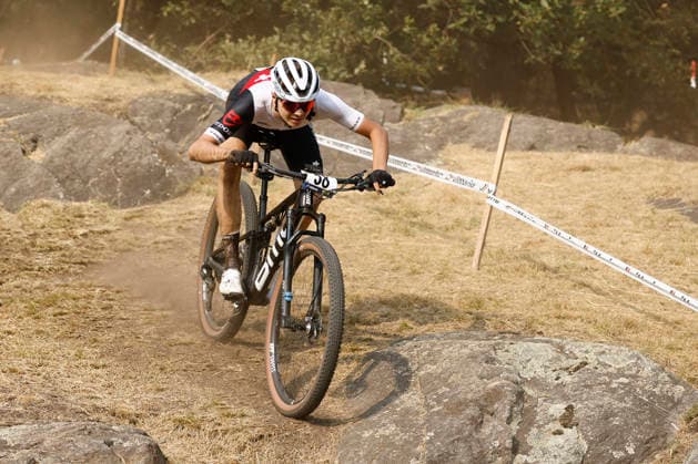 29.07.2026, Monteceneri, Monteceneri, 2026 UEC MTB European Championship, EM, Europameisterschaft XCC Qualifications Men Junior, Head 1, Leandro Rätz 58 (SUI) Monteceneri Monteceneri Ticino Switzerland *** July 29, 2026, Monteceneri, Monteceneri, 2026 UEC MTB European Championship XCC Qualifications Men s Junior, Heat 1, Leandro Rätz 58 SUI Monteceneri Monteceneri Ticino Switzerland Copyright: xJustPictures.ch FrancescoxMinghettix jp-en-FrMi-_NG_0443
