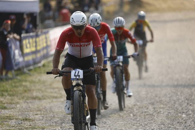 29.07.2026, Monteceneri, Monteceneri, 2026 UEC MTB European Championship, EM, Europameisterschaft XCC Qualifications Men Junior, Head 1, Eren Gecim 44 (TUR) Monteceneri Monteceneri Ticino Switzerland *** July 29, 2026, Monteceneri, Monteceneri, 2026 UEC MTB European Championship XCC Qualifications Men s Junior, Heat 1, Eren Gecim 44 TUR Monteceneri Monteceneri Ticino Switzerland Copyright: xJustPictures.ch FrancescoxMinghettix jp-en-FrMi-_NG_0545
