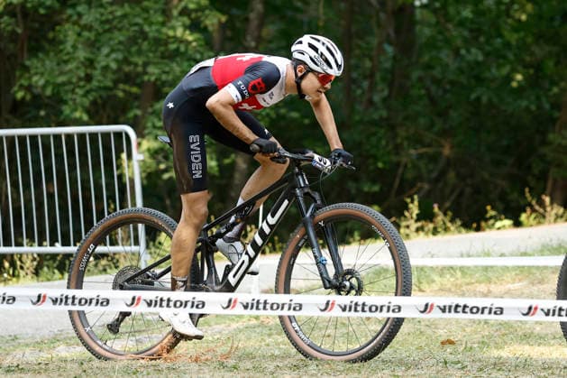 29.07.2026, Monteceneri, Monteceneri, 2026 UEC MTB European Championship, EM, Europameisterschaft XCC Qualifications Men Junior, Head 1, Leandro Rätz 58 (SUI) Monteceneri Monteceneri Ticino Switzerland *** July 29, 2026, Monteceneri, Monteceneri, 2026 UEC MTB European Championship XCC Qualifications Men s Junior, Heat 1, Leandro Rätz 58 SUI Monteceneri Monteceneri Ticino Switzerland Copyright: xJustPictures.ch FrancescoxMinghettix jp-en-FrMi-_NG_0572