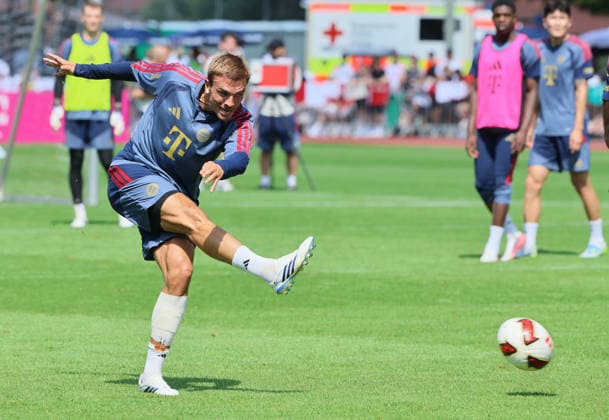 29.07.2026, FC Bayern Muenchen, Trainingslager am Tegernsee , Fussball, im Bild: Joao Palhinha (FC Bayern Muenchen) *** July 29, 2026, FC Bayern Munich, Training Camp at Lake Tegernsee, Soccer, Sports, Pictured: Joao Palhinha, FC Bayern Munich