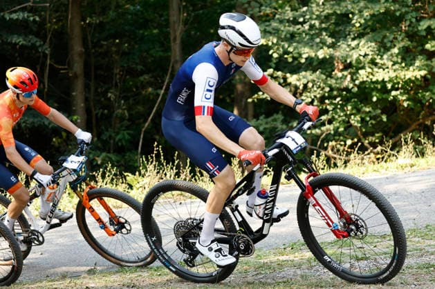 29.07.2026, Monteceneri, Monteceneri, 2026 UEC MTB European Championship, EM, Europameisterschaft XCC Qualifications Men Juniorr, Head 2, Noa Filippi 7 (FRA) and Daan Bakelaar 3 (NED) Monteceneri Monteceneri Ticino Switzerland *** July 29, 2026, Monteceneri, Monteceneri, 2026 UEC MTB European Championship XCC Qualifications Men s Junior, Head 2, Noa Filippi 7 FRA and Daan Bakelaar 3 NED Monteceneri Monteceneri Ticino Switzerland Copyright: xJustPictures.ch FrancescoxMinghettix jp-en-FrMi-_NG_0641