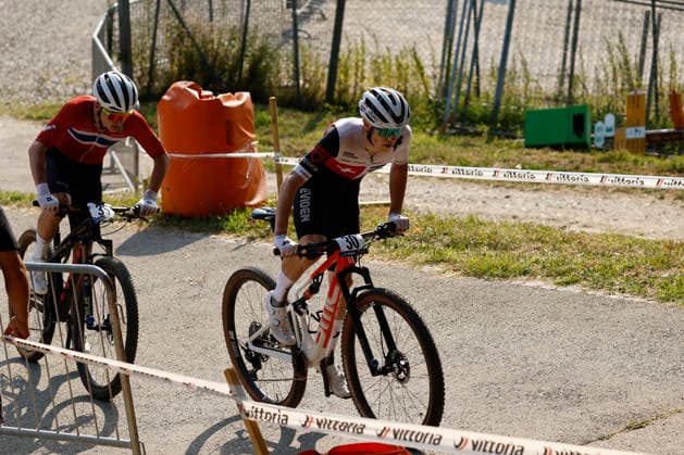 29.07.2026, Monteceneri, Monteceneri, 2026 UEC MTB European Championship, EM, Europameisterschaft XCC Qualifications Men Juniorr, Head 2, Dario Rohn 30 (SUI) and Anton Schultz Feldt 35 (NOR) Monteceneri Monteceneri Ticino Switzerland *** July 29, 2026, Monteceneri, Monteceneri, 2026 UEC MTB European Championship XCC Qualifications Men s Junior, Head 2, Dario Rohn 30 SUI and Anton Schultz Feldt 35 NOR Monteceneri Monteceneri Ticino Switzerland Copyright: xJustPictures.ch FrancescoxMinghettix jp-en-FrMi-_NG_0689