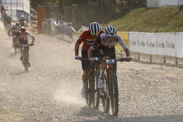 29.07.2026, Monteceneri, Monteceneri, 2026 UEC MTB European Championship, EM, Europameisterschaft XCC Qualifications Men Juniorr, Head 2, Dario Rohn 30 (SUI) and Anton Schultz Feldt 35 (NOR) Monteceneri Monteceneri Ticino Switzerland *** July 29, 2026, Monteceneri, Monteceneri, 2026 UEC MTB European Championship XCC Qualifications Men s Junior, Head 2, Dario Rohn 30 SUI and Anton Schultz Feldt 35 NOR Monteceneri Monteceneri Ticino Switzerland Copyright: xJustPictures.ch FrancescoxMinghettix jp-en-FrMi-_NG_0781