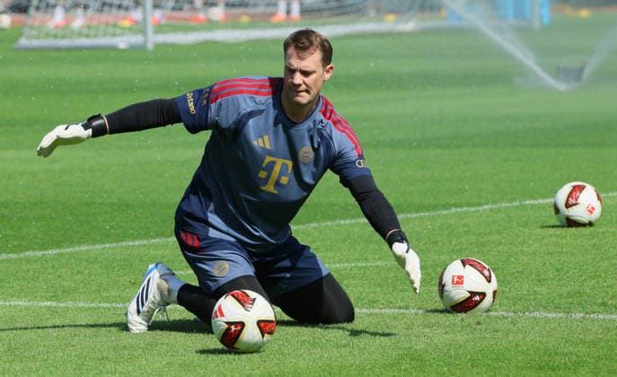 29.07.2026, FC Bayern Muenchen, Trainingslager am Tegernsee , Fussball, im Bild: Manuel Neuer (FC Bayern Muenchen) *** July 29, 2026, FC Bayern Munich, Training Camp at Lake Tegernsee, Soccer, Sports, Pictured: Manuel Neuer, FC Bayern Munich